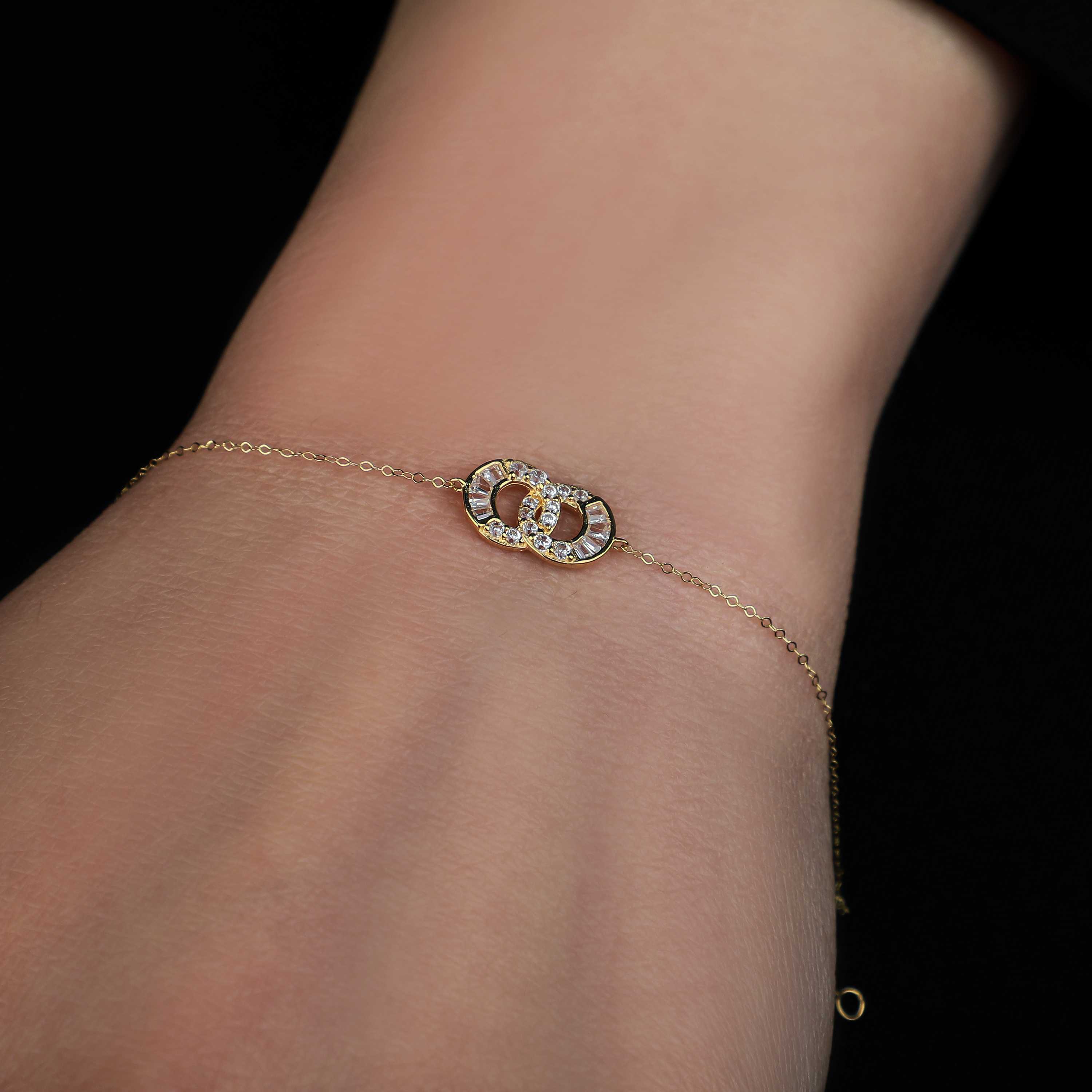 18 karat gold bracelet, Turkish made - (H-0850)